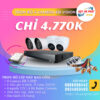 Lắp Đặt Trọn Bộ 4 Camera Analog KBVISION 2MP HD Giá Rẻ