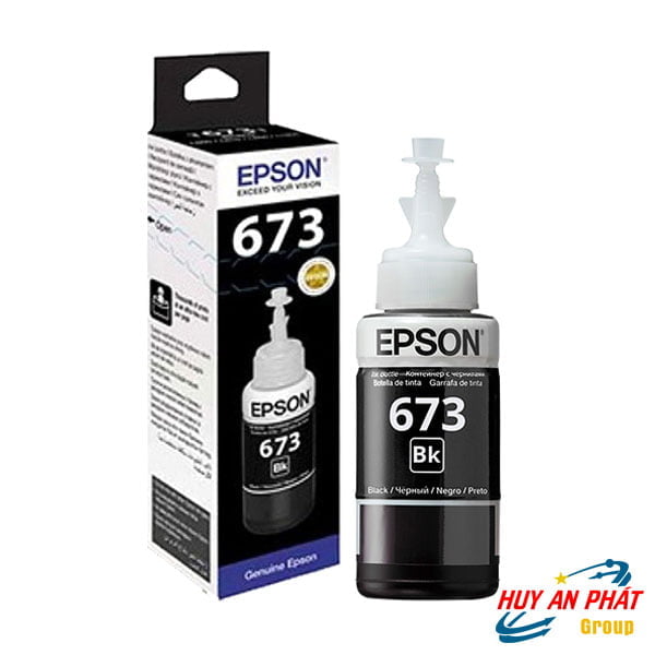 Hộp Mực in Epson 673 Màu Đen Cho Máy Epson L800/ L805/ L1800