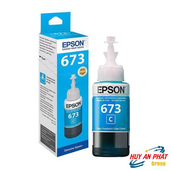 Hộp Mực in Epson 673 Màu Xanh Cho Máy L800/ L805/ L1800