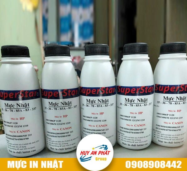 Phân Phối Mực Nạp Chất Lượng Cao SUPERSTAR - Mực in Nhật