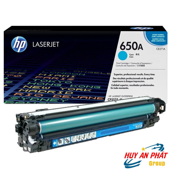 Hộp mực Laser Màu Xanh HP 650A (CE271A)
