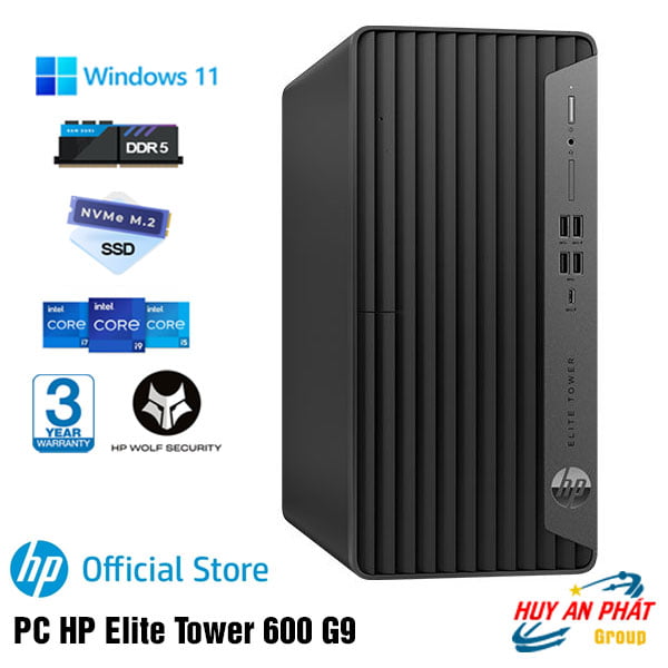 PC HP Elite Tower 600 G9 Core i5-12500/ 8GB/ 512GB 7B8Y9PA