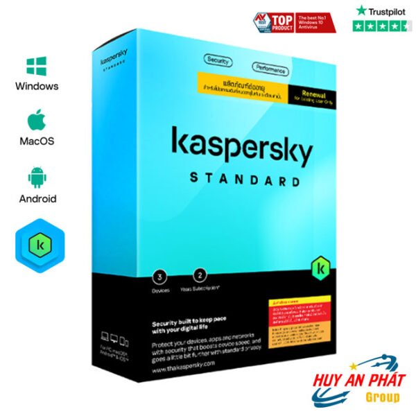 Phần Mềm Kaspersky Standard SEA 1-DVC 1Y BS RP KL10414UAFS