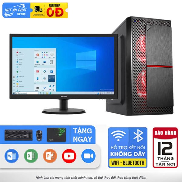 Bộ PC Văn Phòng VT-VP119 i5-11400 H510 8GB 256GB LCD 22Inch