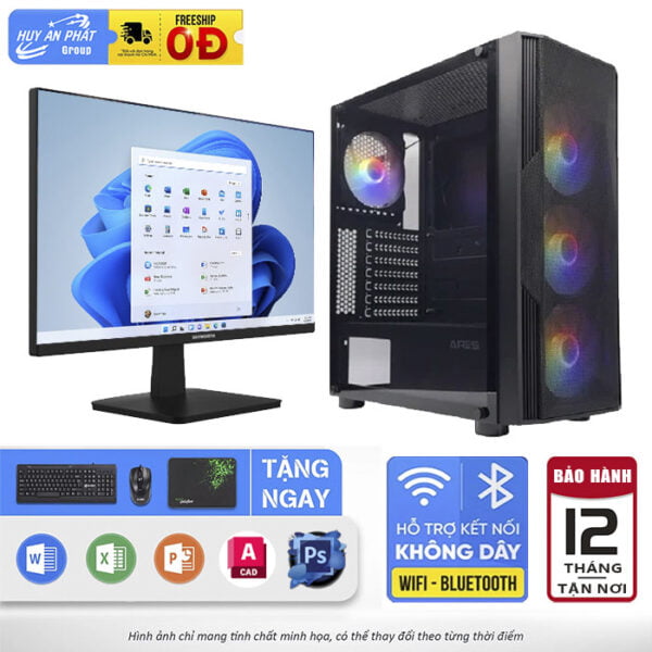 PC Văn Phòng VT-VP116A i5-8400/ 256GB/ 8GB/ 1TB/ LCD 22inch