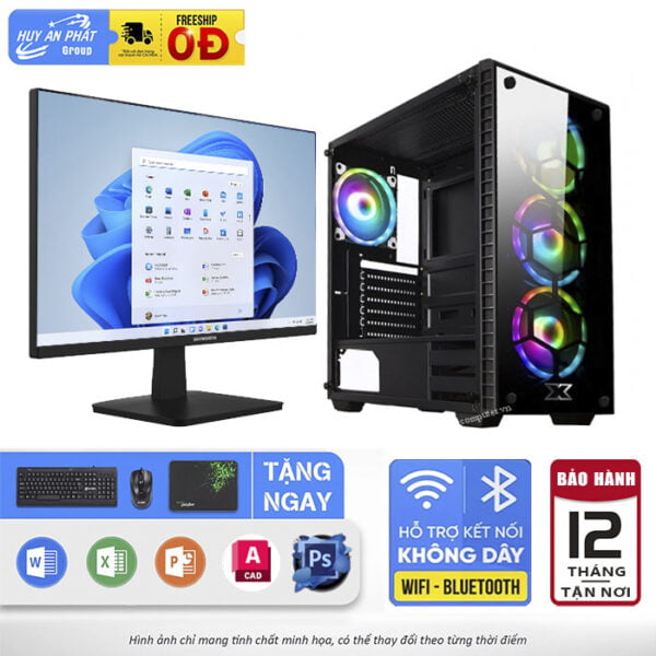 Bộ PC Văn Phòng VT-VP119 i5-11400 H510 8GB 256GB LCD 22Inch - Ảnh 3