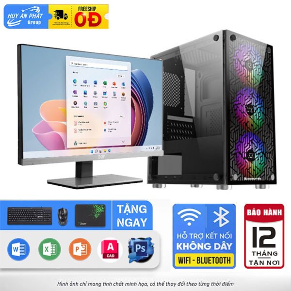 PC Văn Phòng VT-VP116 Core i5 128GB 8GB HDD 500GB LCD 22inch - Ảnh 2