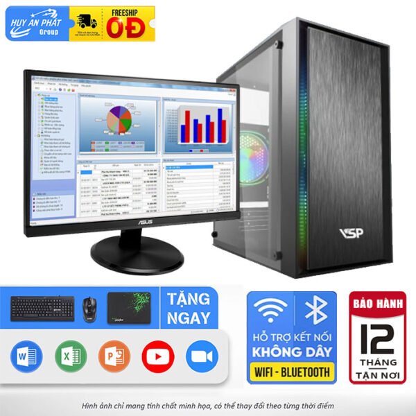 PC Văn Phòng VT-VP113 Core i7 SSD128GB Ram 4GB/ LCD 19inch