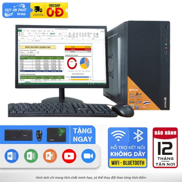 PC Văn Phòng VT-VP113 Core i7 SSD128GB Ram 4GB/ LCD 19inch - Ảnh 3