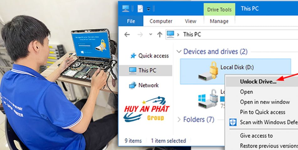 Dịch Vụ Cứu Dữ Liệu Bị Khoá Bitlocker