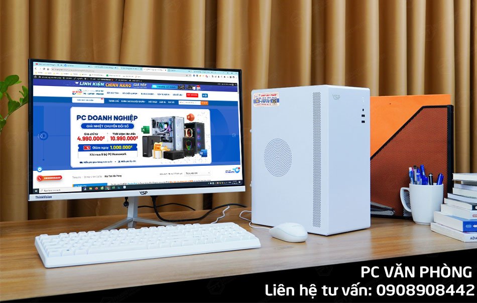 bộ máy tính cho văn phòng - minh họa