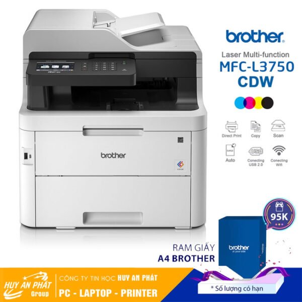 Máy in Laser Màu Brother MFC-L3750CDW Đa Năng 2 Mặt Wifi