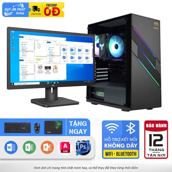 PC Văn Phòng VT-VP115D Ram 8GB Core i7 SSD 256GB LCD 20inch