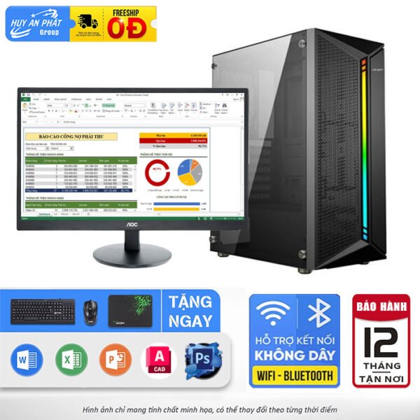 PC Văn Phòng VT-VP115E Core i7 128GB 16GB 500GB LCD 20inch