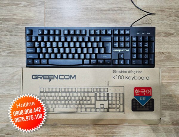 Bán Bàn Phím Tiếng Hàn Quốc GREENCOM K100 - Ảnh 2