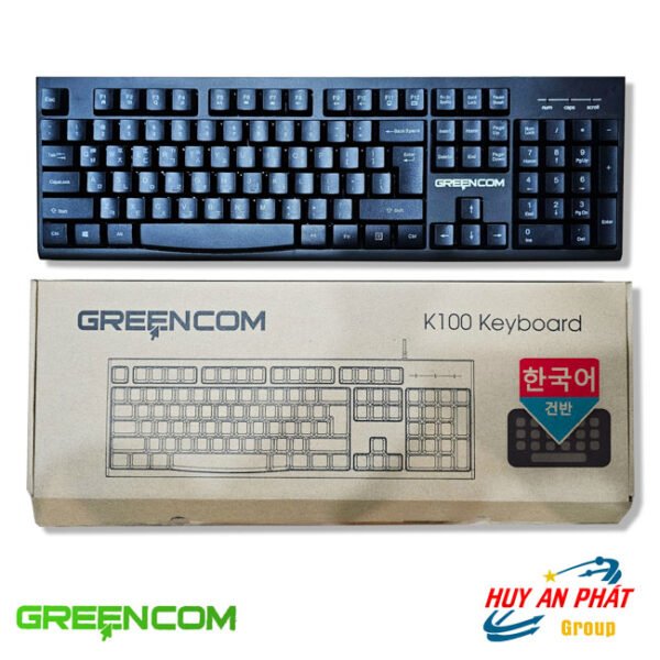 Bán Bàn Phím Tiếng Hàn Quốc GREENCOM K100