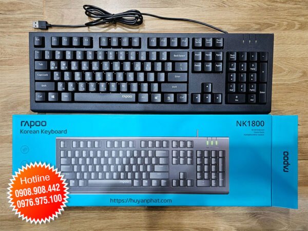Bán Bàn Phím Tiếng Hàn Quốc RAPOO NK1800 - Ảnh 2