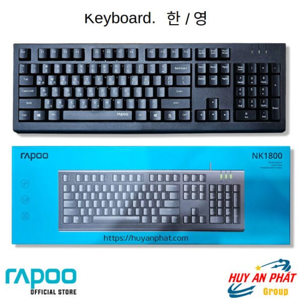 Bán Bàn Phím Tiếng Hàn Quốc RAPOO NK1800