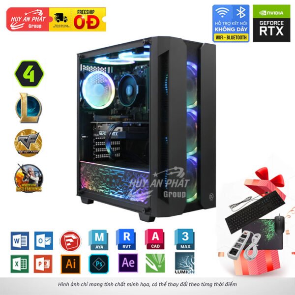 PC Gamming Đồ Hoạ HAP-DH11 Core i5-12400F 32GB RTX 2060