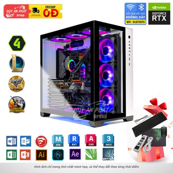 PC Gamming Đồ Hoạ HAP-DH12 Core i5 10400F GTX 1660 Ram 16GB