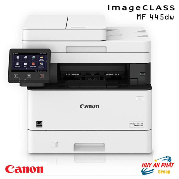 Máy in Canon MF445Dw Trắng Đen 2 Mặt Đa Năng A3 A4 Wifi