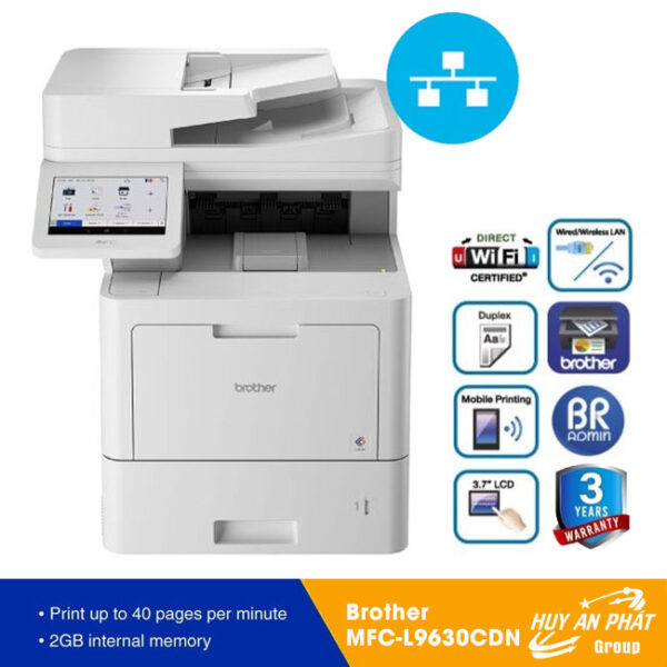 Máy in Brother MFC-L9630CDN Laser Màu 2 Mặt in Đa Chức Năng