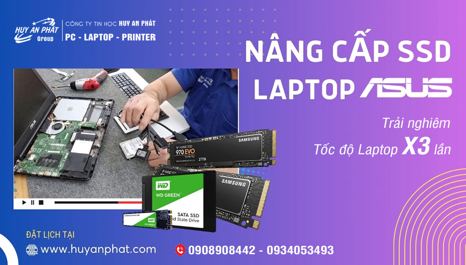 nang cap ssd laptop asus
