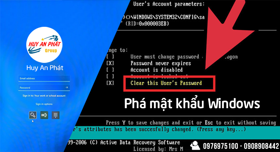 pha mat khau windows