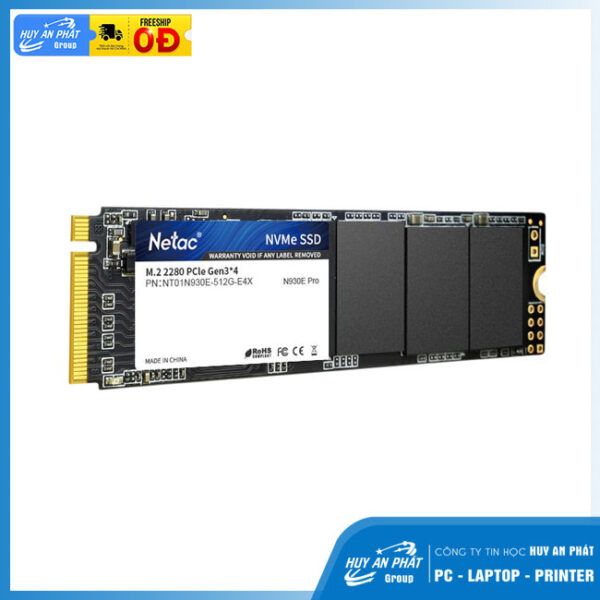 Ổ Cứng NVMe PCle 512Gb NETAC N930E - Chính Hãng