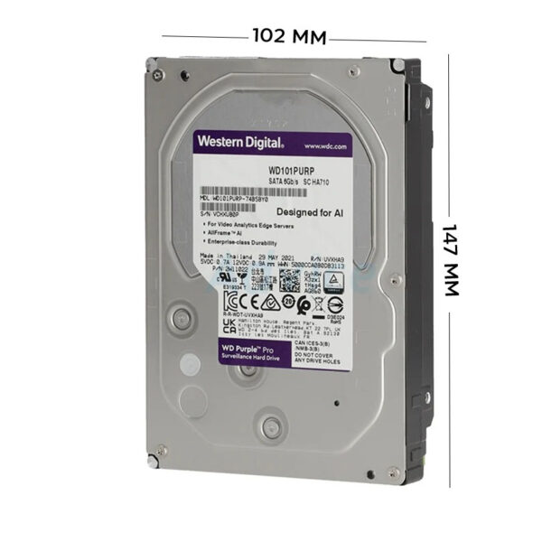Ổ Cứng HDD 1TB 3.5 Western Purple ( WD10PURZ ) - Ảnh 3