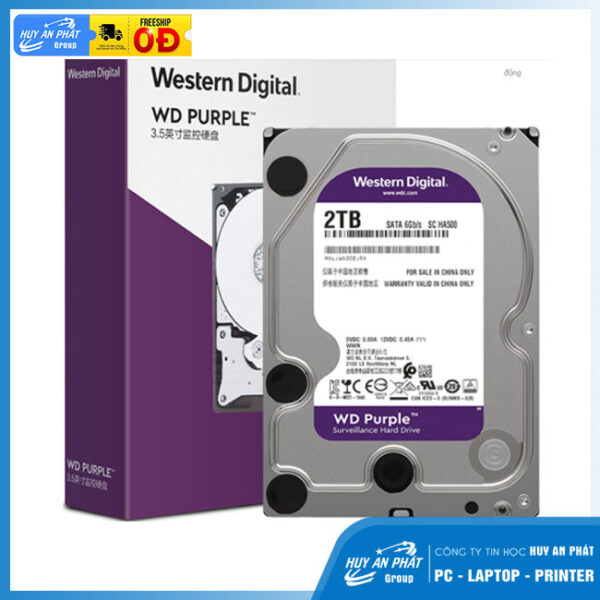 Ổ Cứng HDD 2TB WESTERN PURPLE - WD22PURZ