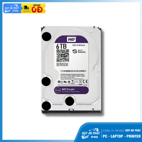 Ổ Cứng HDD Western Purple 6TB - WD63PURZ