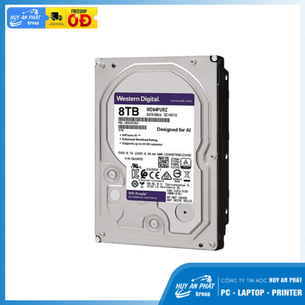 Ổ Cứng HDD 8TB WESTERN PURPLE - WD84PURZ