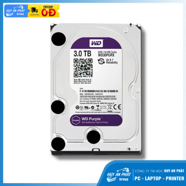 Ổ Cứng HDD 3TB WESTERN PURPLE - WD33PURZ