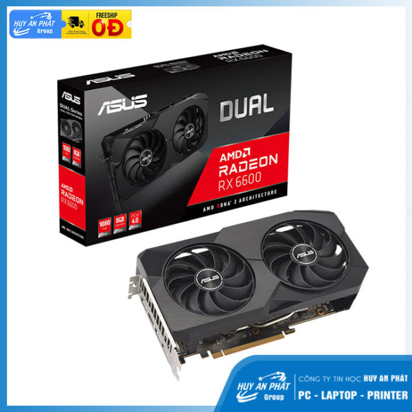 Card màn hình ASUS Dual Radeon RX 6600 V2 8GB GDDR6