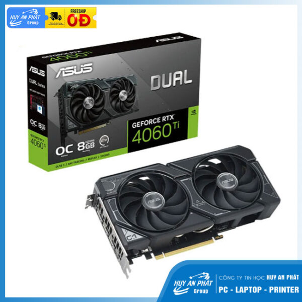 Card đồ họa Asus Dual RTX 4060 Ti OC Edition 8GB GDDR6