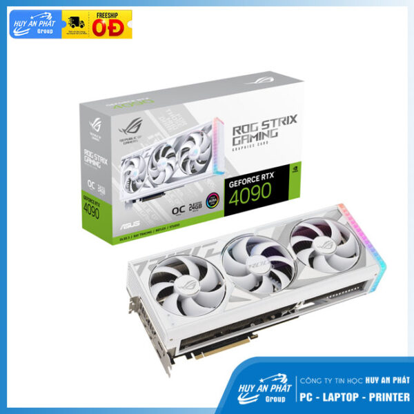 Card màn hình ASUS ROG Strix GeForce RTX 4090 OC White Edition 24GB