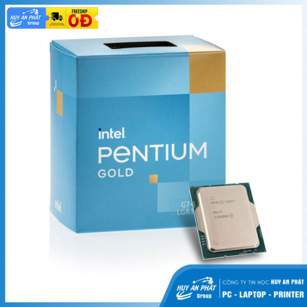 CPU Intel Pentium Gold G7400 (3.7GHz, 6MB Cache, 2 Cores 4 Threads) Box Chính Hãng