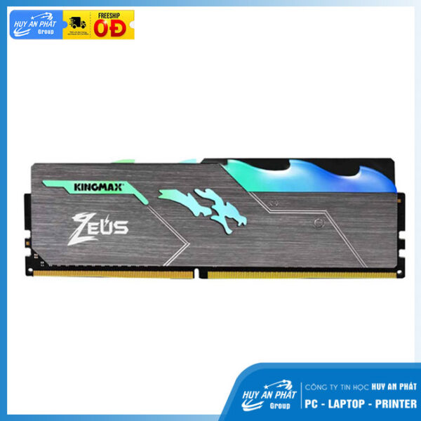 RAM DDR4 8GB/3600 KINGMAX HEATSINK ZEUS LED RGB - Chính Hãng
