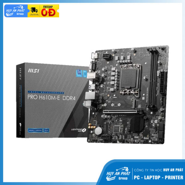 Mainboard MSI PRO H610M-E DDR4 Chính Hãng