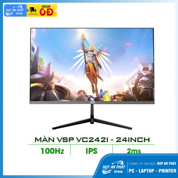 MÀN HÌNH VSP IPS 24INCH VC242I - 100HZ - 2MS - ĐEN