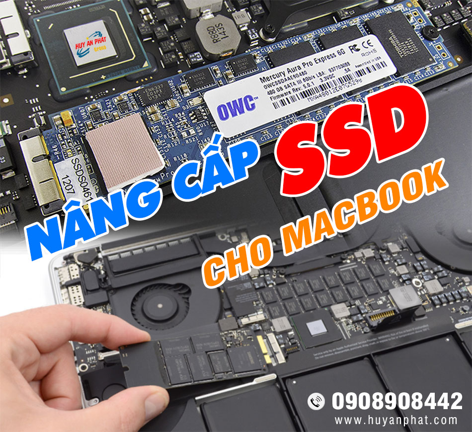 nang cap ssd cho macbook