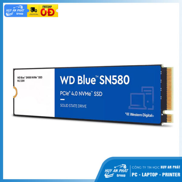 Ổ cứng SSD Western Digital Blue SN580 1TB PCIe Gen4 x4 NVMe M.2 WDS100T3B0E