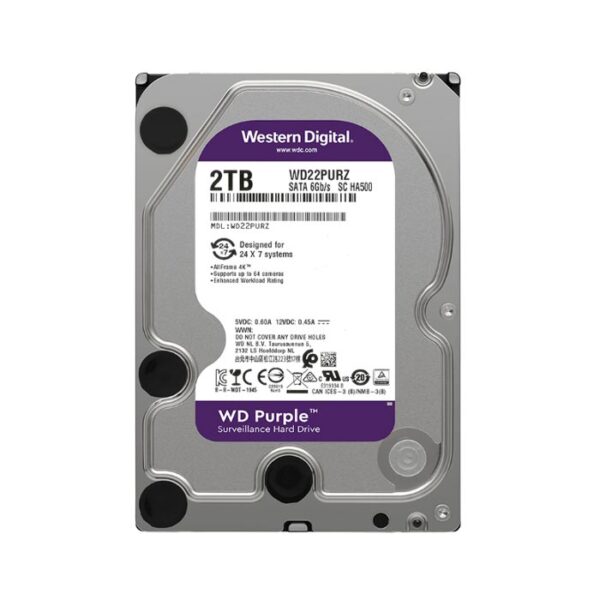 Ổ Cứng HDD 2TB WESTERN PURPLE - WD22PURZ - Ảnh 2