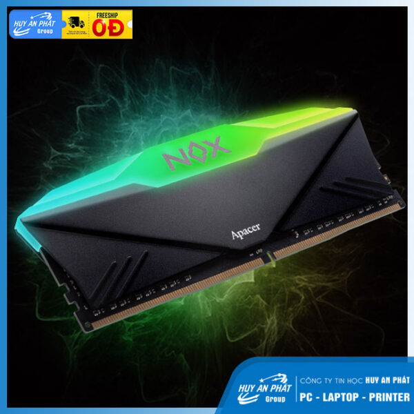 Ram Apacer D4 16GB 3200 OC NOX RGB Aura2 Black