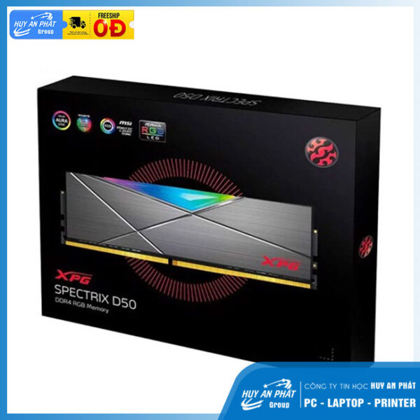 Ram DDR4 Adata 8GB 3200Mhz XPG Spectrix D50 RGB (AX4U320038G16A-ST50) - Ảnh 2