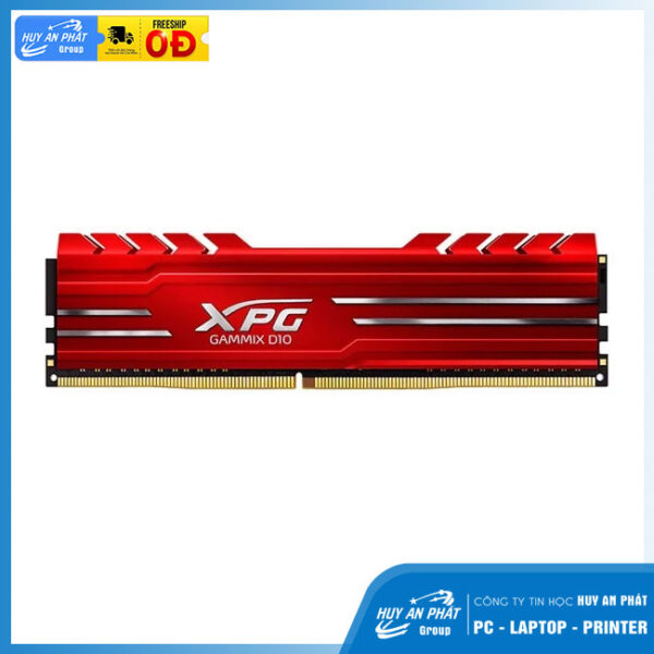 Ram Desktop Adata XPG Gammix D10 Red 16GB (1x16GB) DDR4 3200Mhz