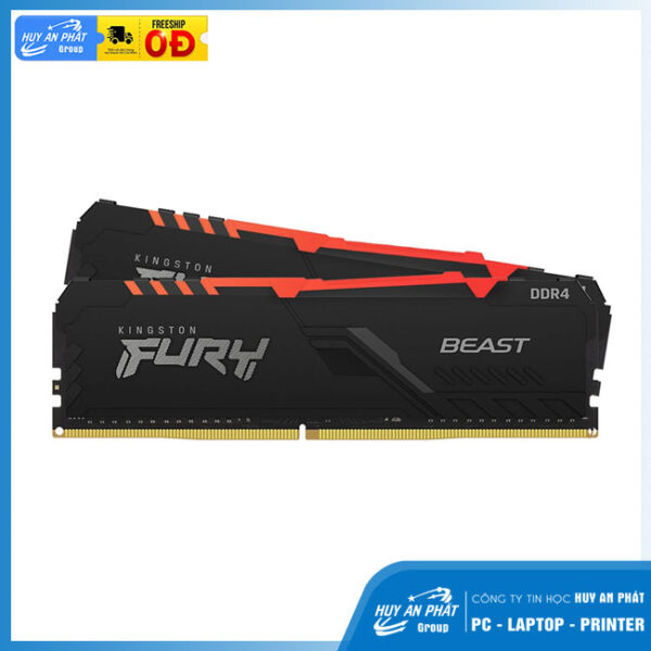 Ram PC Kingston Fury Beast Black 16GB 2666MHz