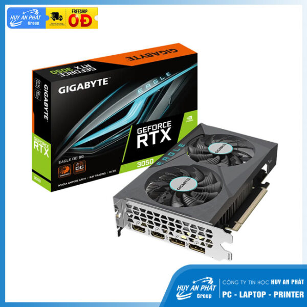 Card đồ họa Gigabyte GeForce RTX 3050 EAGLE OC (6GB/ GDDR6/ 96 bit)