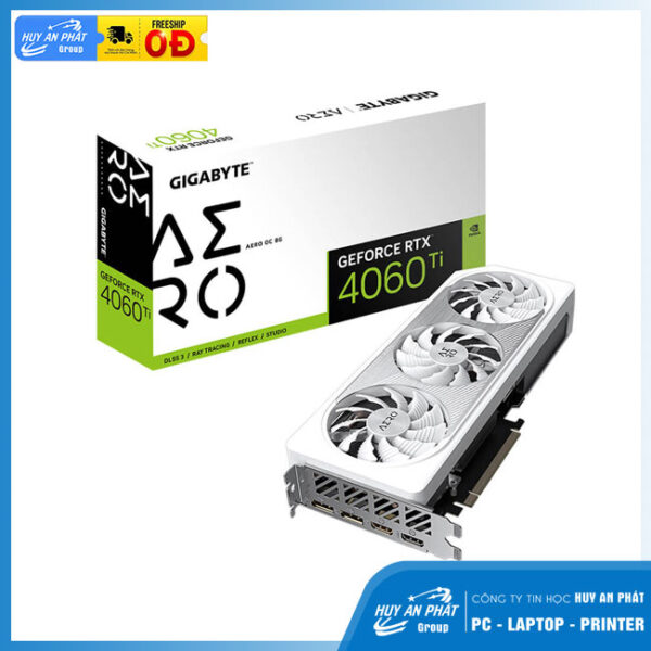 Card đồ họa Gigabyte 4060 Ti AERO OC 16G